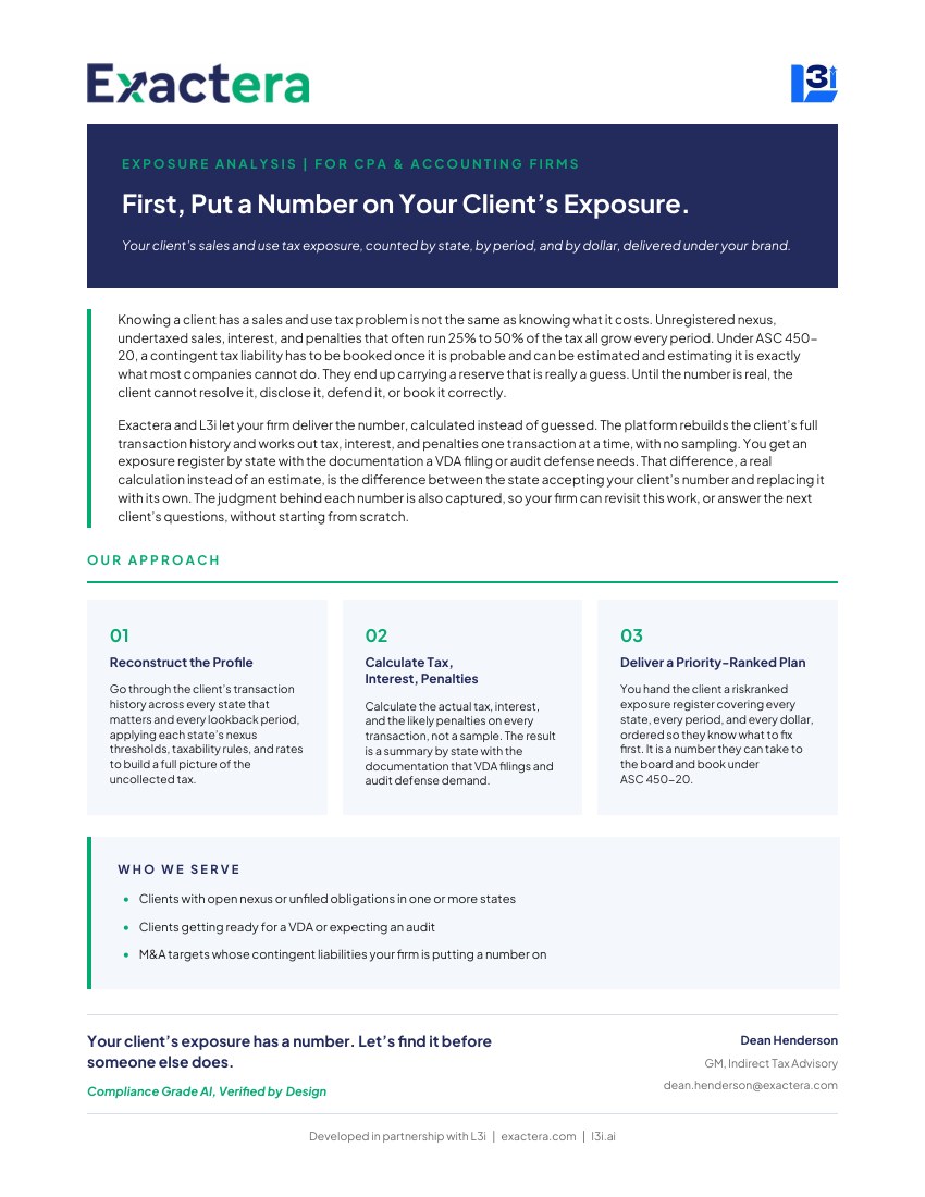 Exposure Analysis — document cover