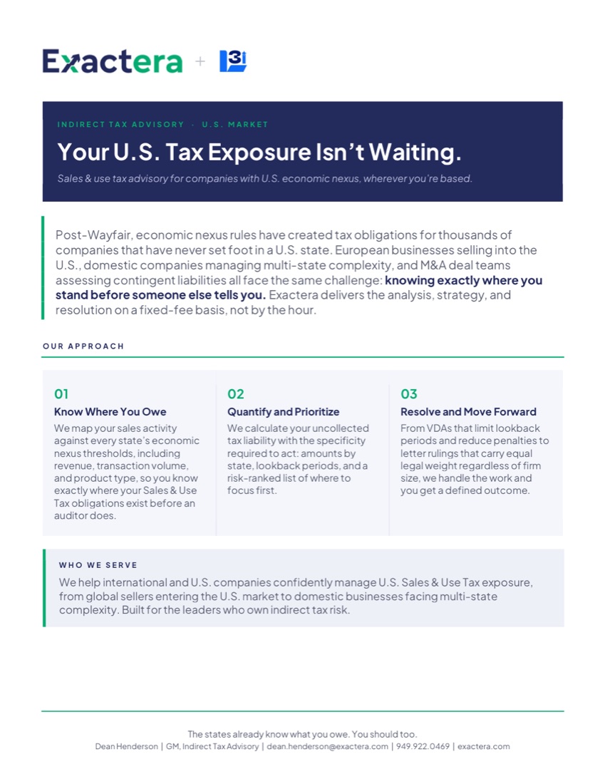 U.S. Sales & Use Tax — document cover